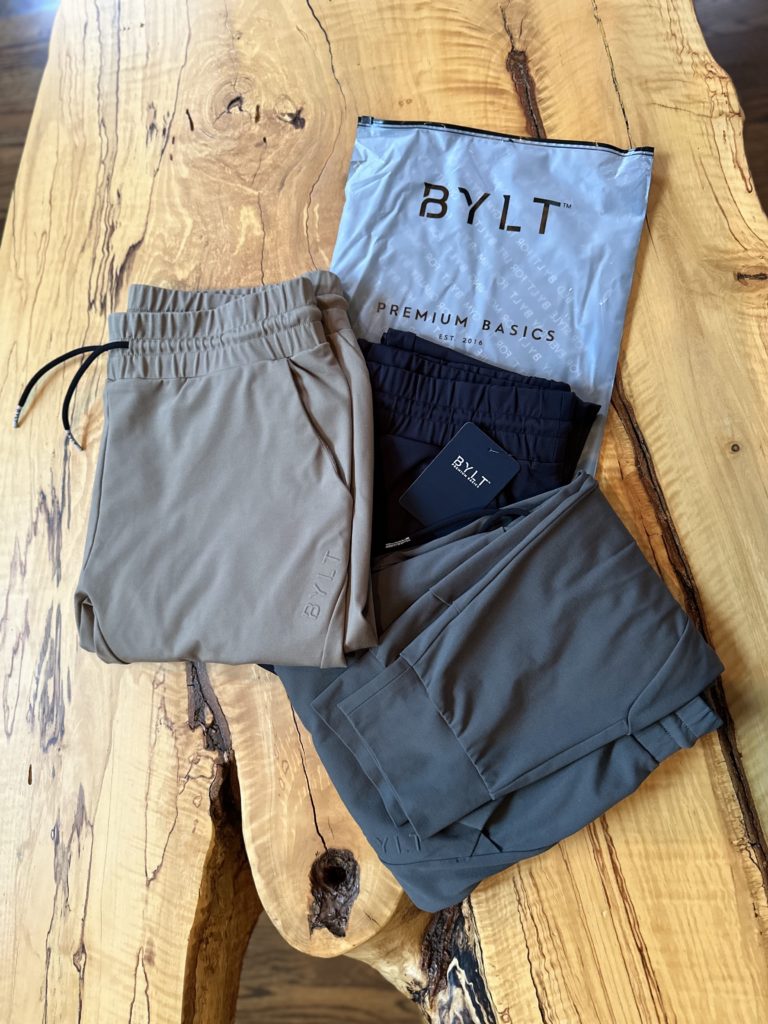 BYLT Active Joggers in Navy, Charcoal and Taupe