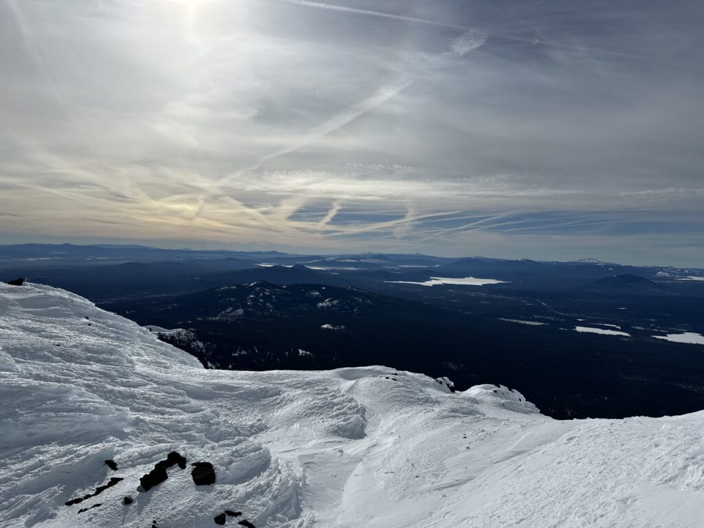 Mt Bachelor View from Summit View of the Cascade Mountains from Summit at Mt. Bachelor